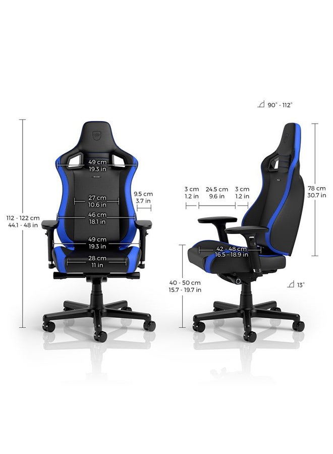 Noblechairs EPIC Compact Gaming Chair - Black/Blue