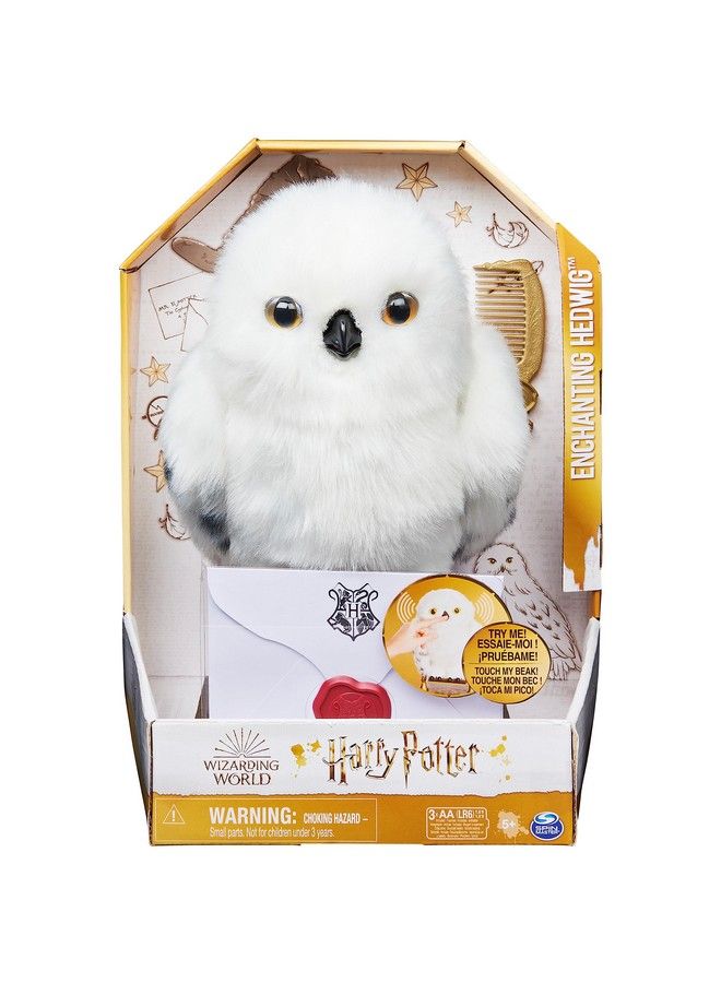 Harry Potter Enchanting Hedwig Interactive Owl With Over 15 Sounds And Movements And Hogwarts Envelope Kids Toys For Ages 5 And Up