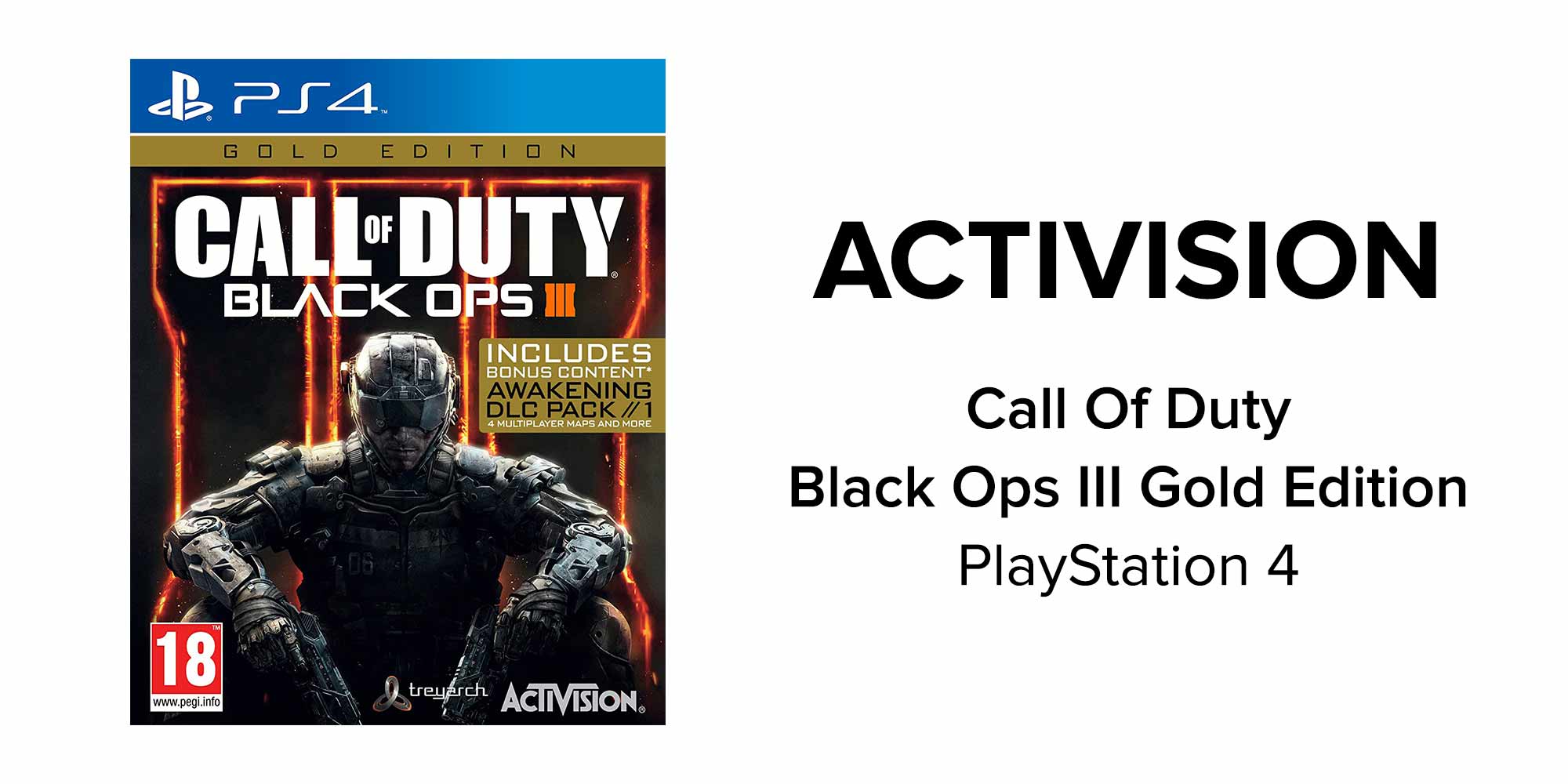 Call Of Duty Black Ops III - Action & Shooter - PlayStation 4 (PS4)