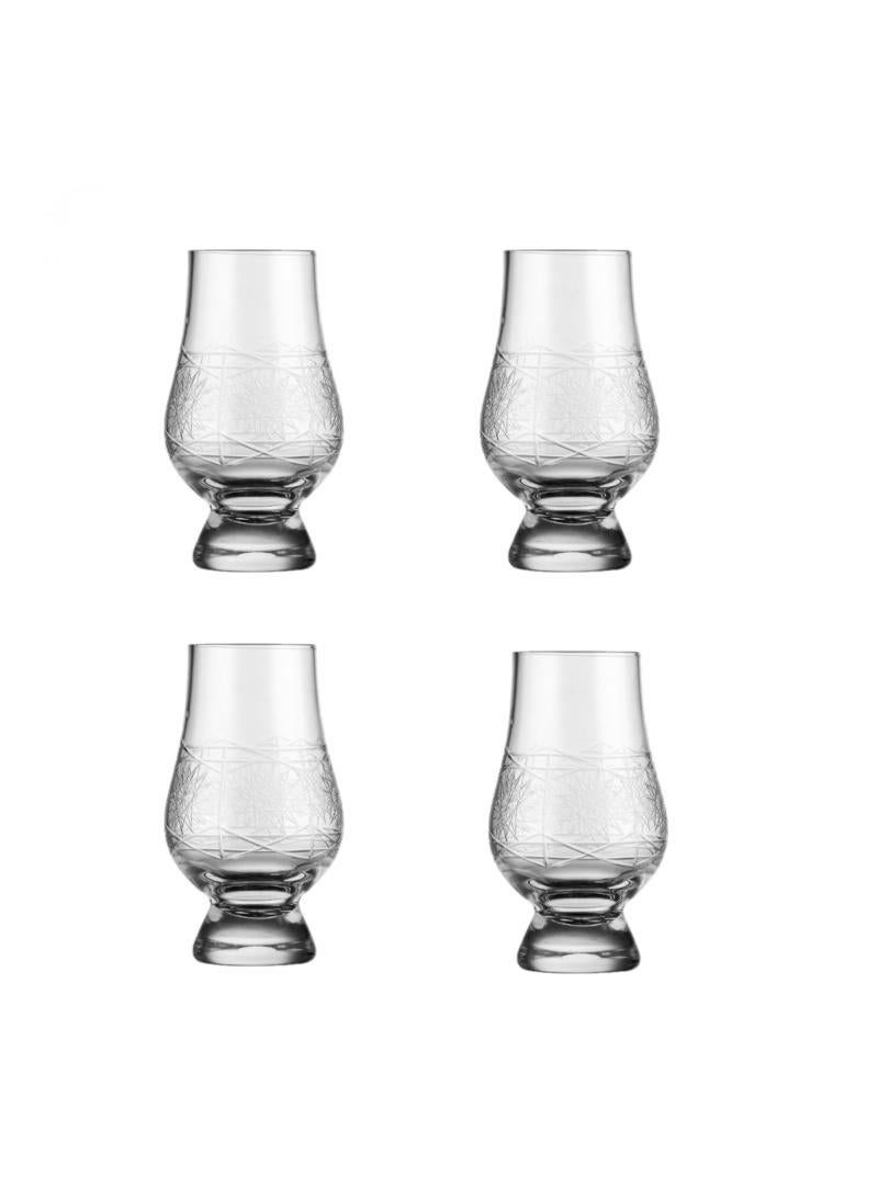 4-Piece Tulip Tasting Glass Clear 200ml