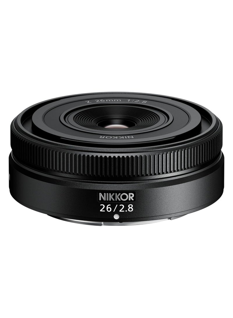 Nikon NIKKOR Z Lens 26mm f/2.8 | Fixed Focal Length| Large Aperture | Slimmest and lightest Z series lens