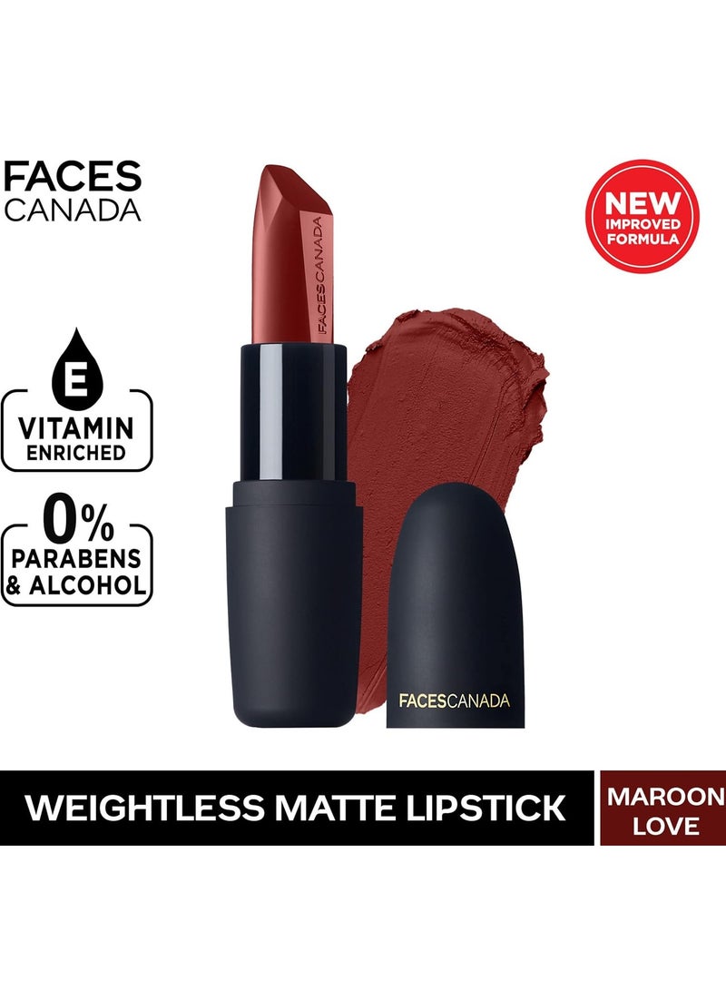 FACES CANADA Weightless Matte Lipstick Maroon Love 06 4.5g