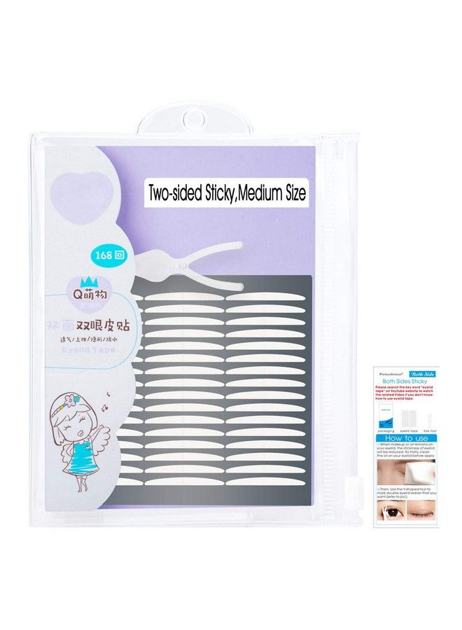 168Pairs Ultra Invisible Twosided Sticky Double Eyelid Tapes Stickers For Heavy Saggy Droopy Hooded Eyelids Medical Fiber Selfadhesive Strips Instant Eyelid Lift Without Surgery