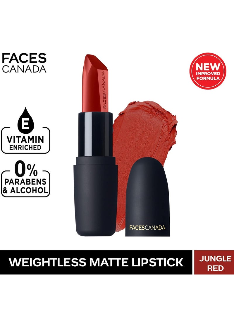 FACES CANADA Weightless Matte Lipstick Jungle Red 29 4.5g