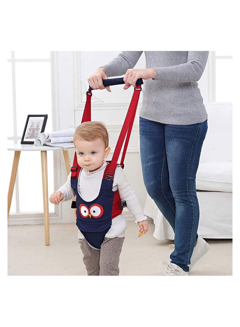 Baby Walking Harness Handheld Walker, Safe Stand Hand Held Toddler Leash Assistant Helper, Breathable Safety Belt for Infant, Adjustable (Blue)