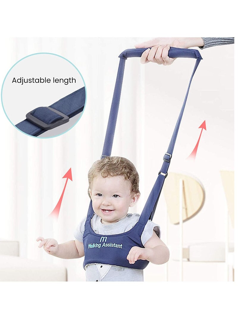 Baby Walker Toddler Walking Harness, Adjustable Wings Learn to Walk Assistant Protective Belt, Safe Standing Tool Help Keep Balance Navy Blue