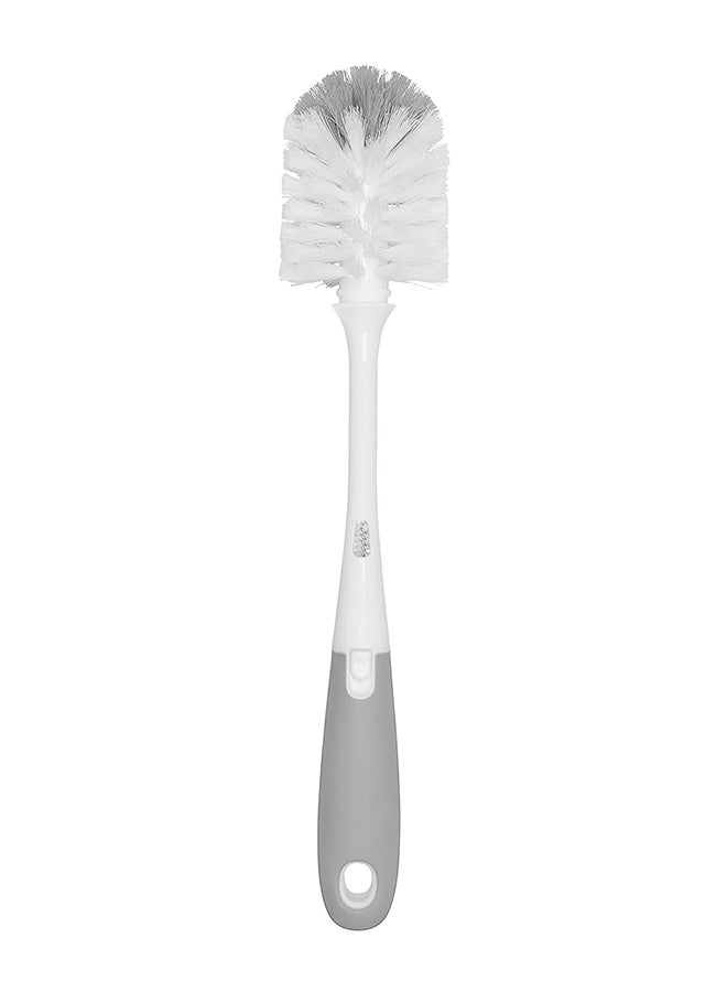 Tot Bottle Brush With Nipple Cleaner And Stand - Gray