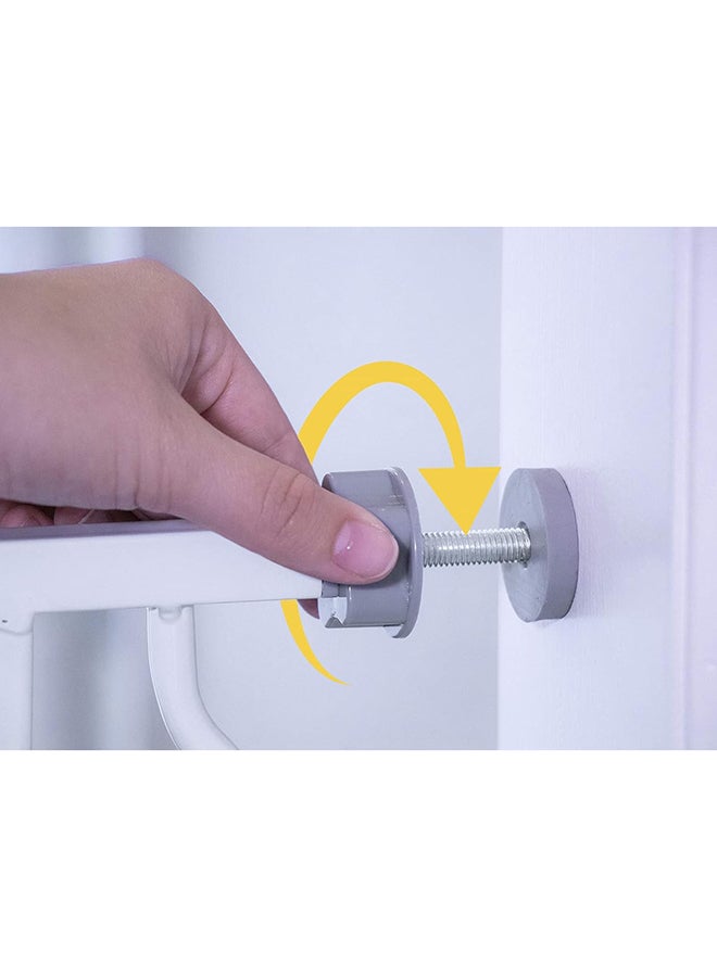 Easy Step 38.5-Inch Wide Walk Thru Baby Gate, Includes 6-Inch Extension Kit, Pressure Mount Kit, Wall Cups