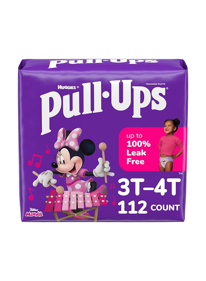 Pull-Ups Girls' Potty Training Pants, Size 3T-4T Training Underwear (32-40 lbs), 112 Count (4 Packs of 28)