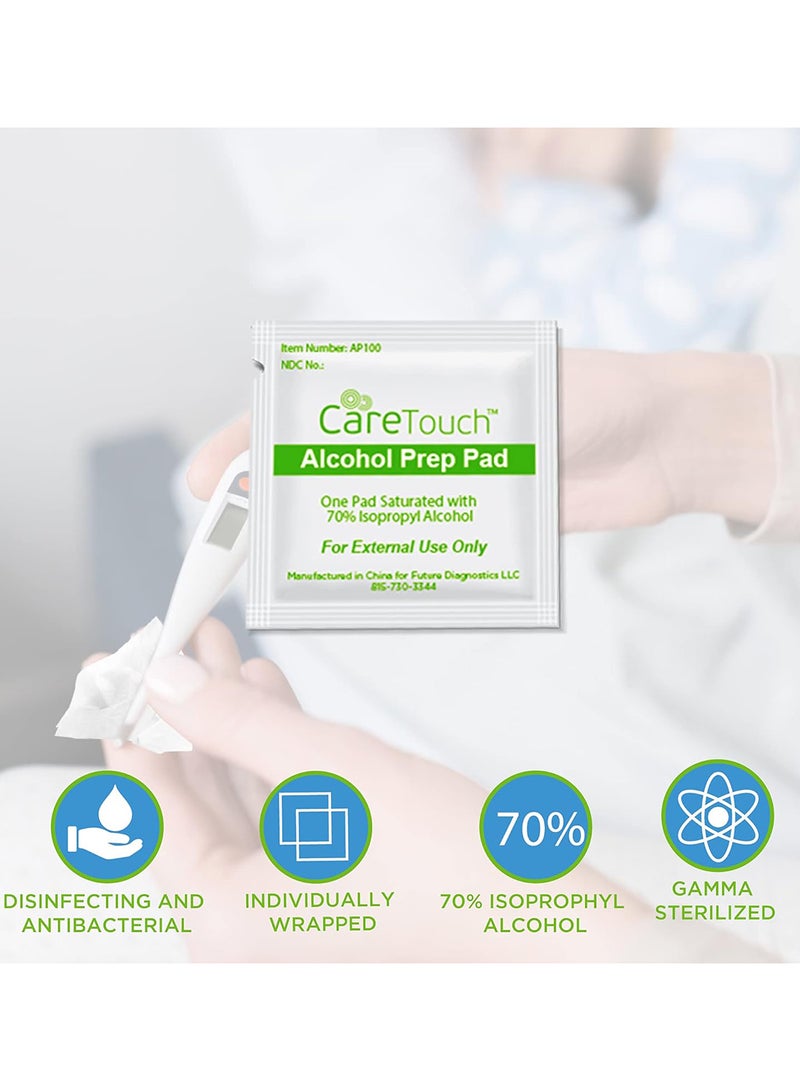 Pack Of 400 Alcohol Prep Pads, With 70% Isopropyl, Great For Home, Medical And First Aid Kits Sterilized, Antiseptic 2-Ply Swabs
