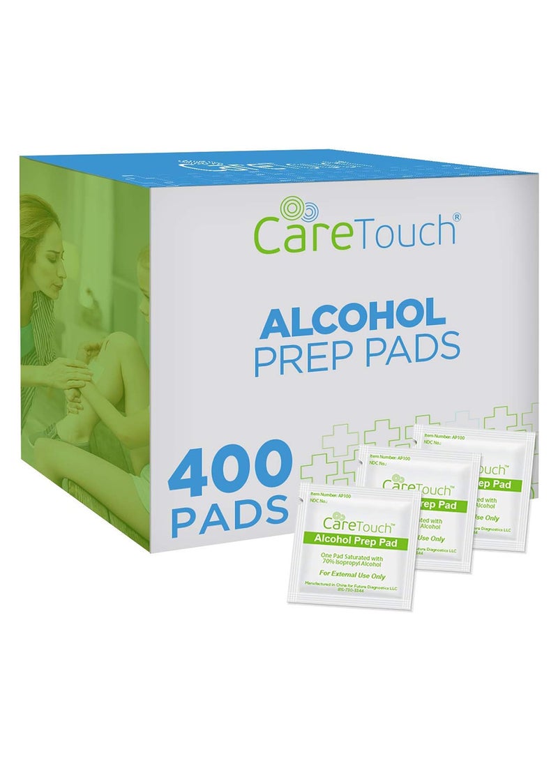 Pack Of 400 Alcohol Prep Pads, With 70% Isopropyl, Great For Home, Medical And First Aid Kits Sterilized, Antiseptic 2-Ply Swabs