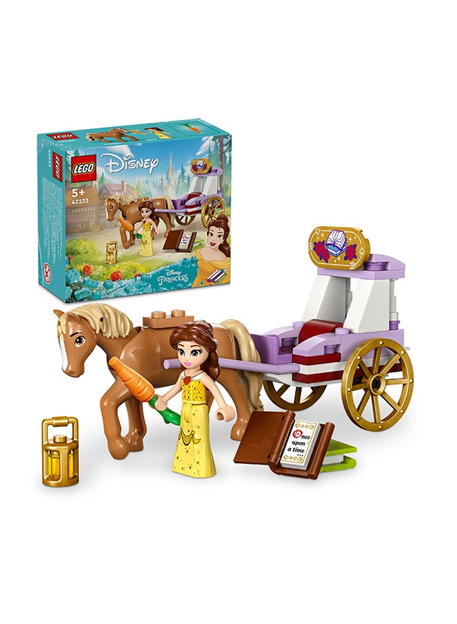LEGO 43233 Disney Princess Belle's Storytime Horse Carriage Building Toy Set (62 Pieces)