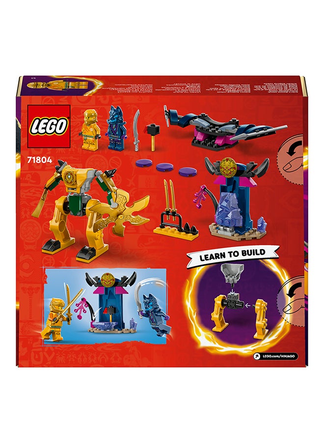 71804 NINJAGO Arin’s Battle Mech, Ninja Toy Set for Kids with Arin Minifigure and Katana Sword Accessory, Gift Idea for Boys and Girls Aged 4 Years Old and Over