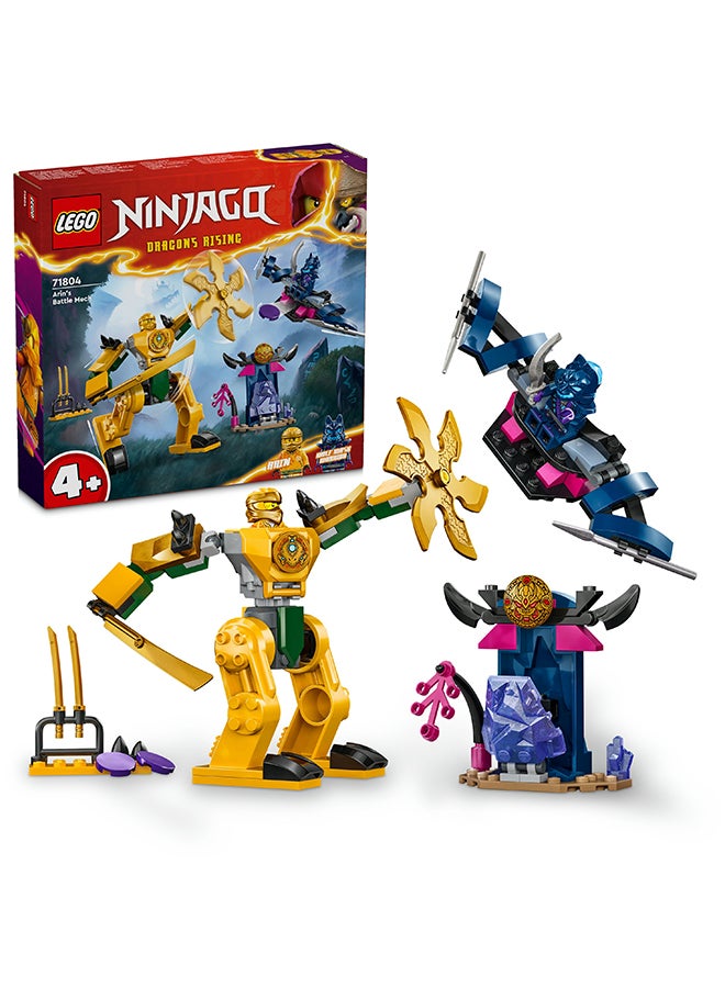 LEGO 71804 Ninjago Arin's Battle Mech Building Toy Set (104 Pieces)