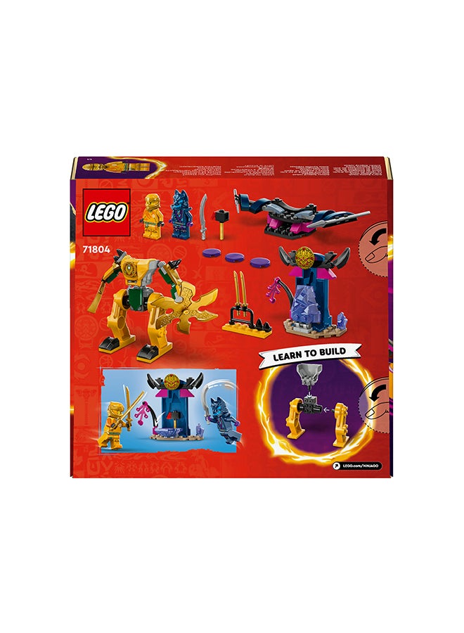 71804 NINJAGO Arin’s Battle Mech, Ninja Toy Set for Kids with Arin Minifigure and Katana Sword Accessory, Gift Idea for Boys and Girls Aged 4 Years Old and Over