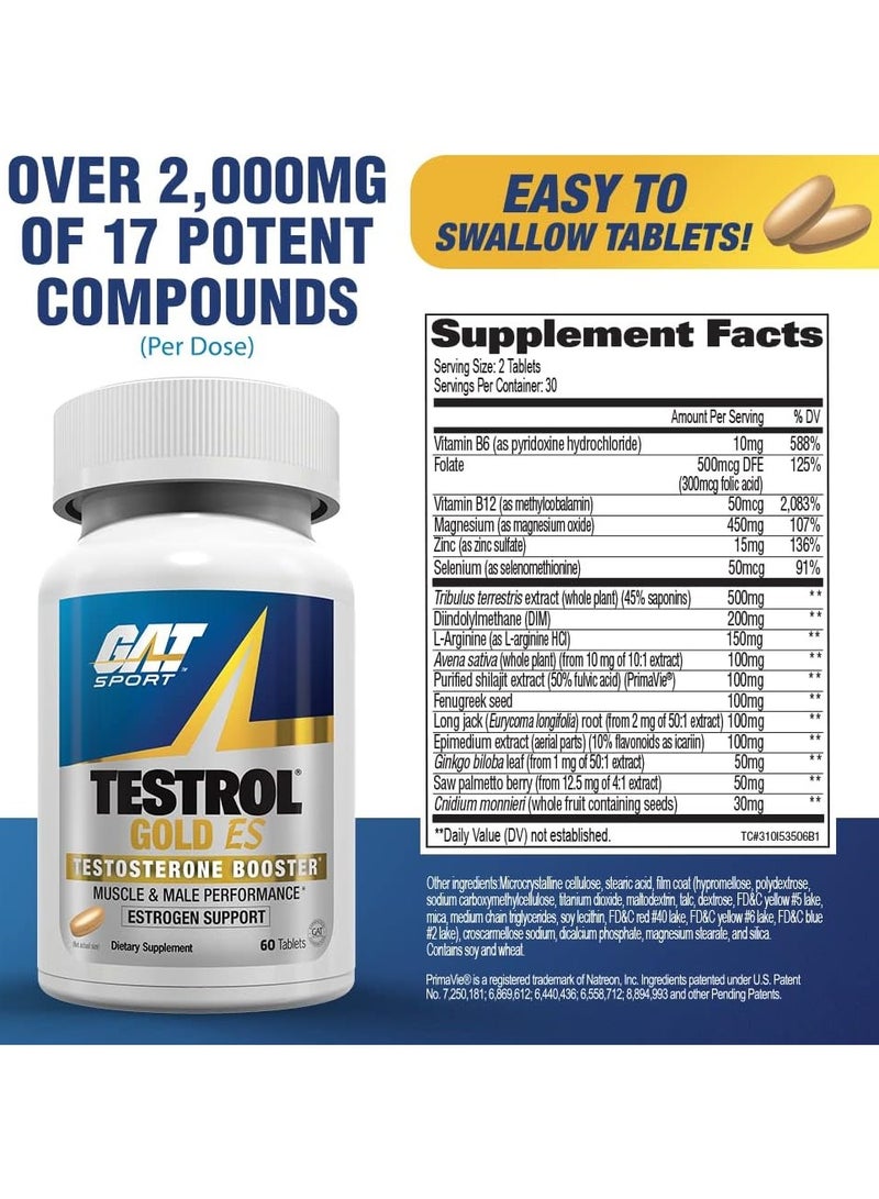 GAT Sport Testrol Gold ES 60 Tablets