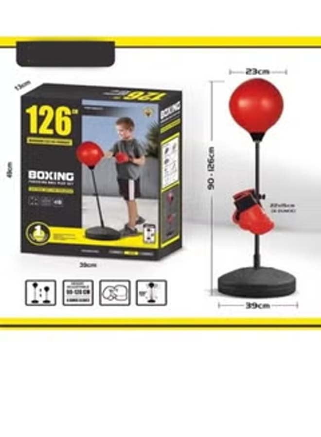 Kids Boxing Punching Ball Set with Gloves