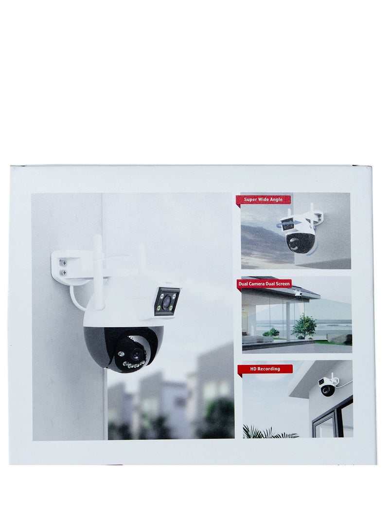 Dual Camera | Smart Outdoor HD Camera With Night Vision | 4 Mega Pixels | 1920x1080 Resolation