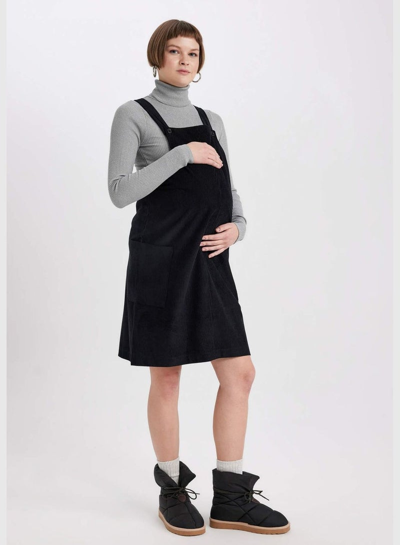 Woman Strappy Maternity Dress