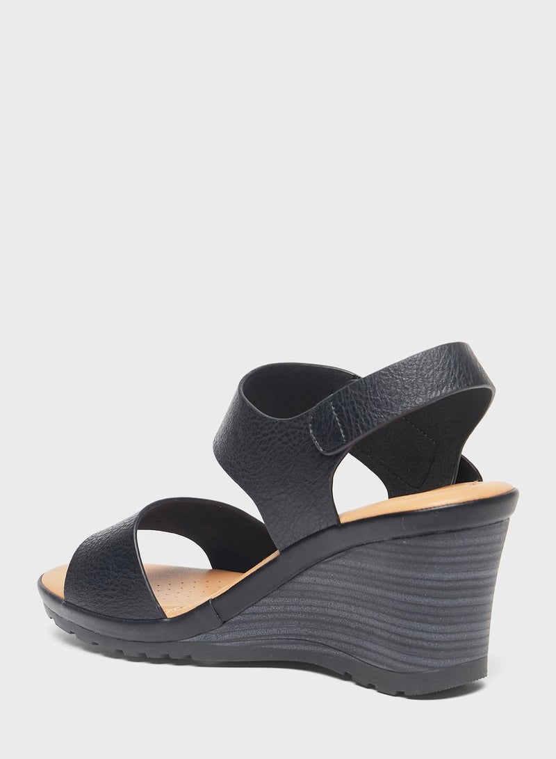 Multi Strap Wedge Sandals