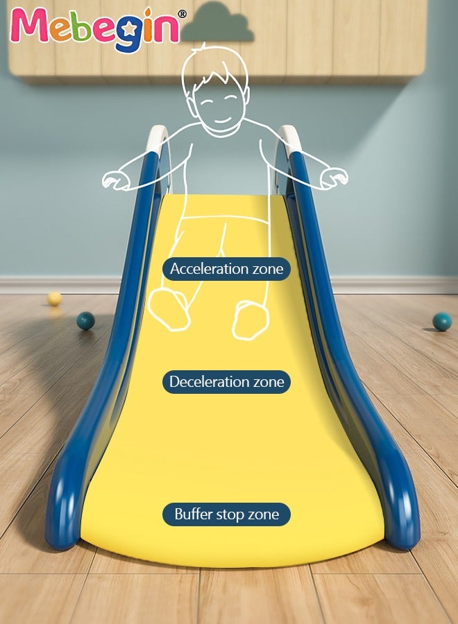 Kids Slide, Freestanding Climber Playset, Garden Slide for Children, Durable Sturdy Slide with Three-stage Slide Design, Solid Base, Smooth Edges and Corners, 10.5cm Step Intervals, Indoor and Outdoor Use, Ideal Gifts for Kids, 130*34*53cm