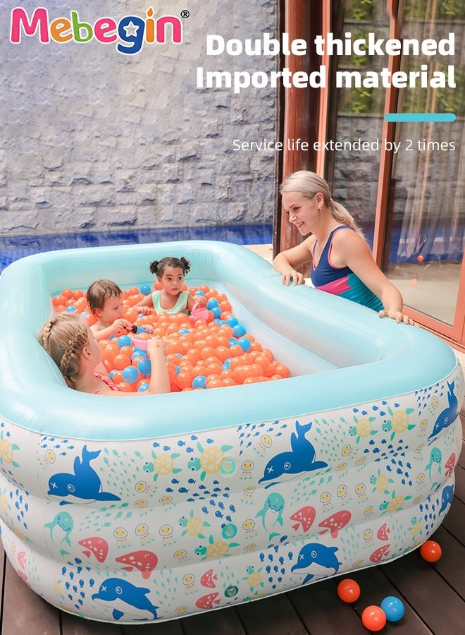 Horse Sprinkler Paddling Pool, Ideal Interactive Splash Pool, Cartoon Sprinkler Wading Pool, Sturdy Inflatable Swimming Pool, Full-Sized Family Blow up Pool, Outdoor Garden Pool, Great for Garden, Courtyard, Grassland, Beach and Swimming Pool, 240*165*60cm