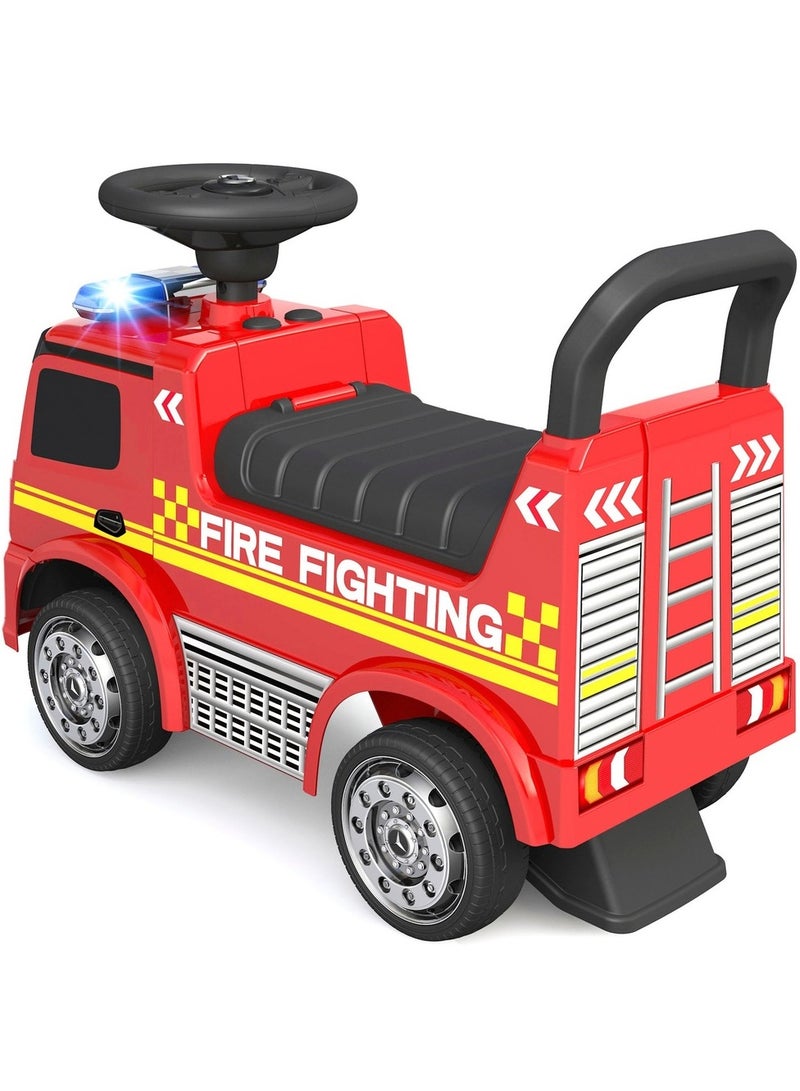 Mercedes Benz Fire Fighting Pusher Car - Red