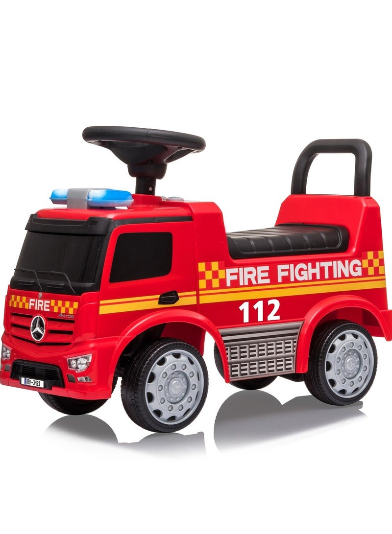 Mercedes Benz Fire Fighting Pusher Car - Red