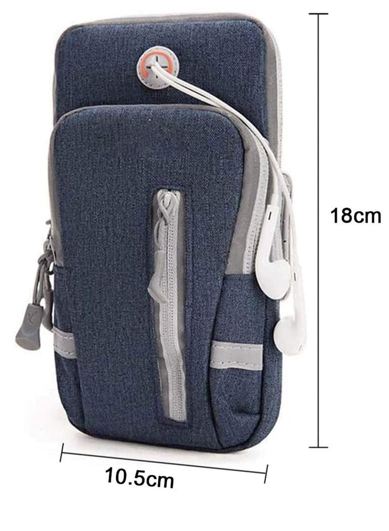 Running Phone Holder Bag, Sports Armband Adjustable Arm Bag Suitable for Outdoor Exercise, Case Compatible with Phones Under 6.9 inches