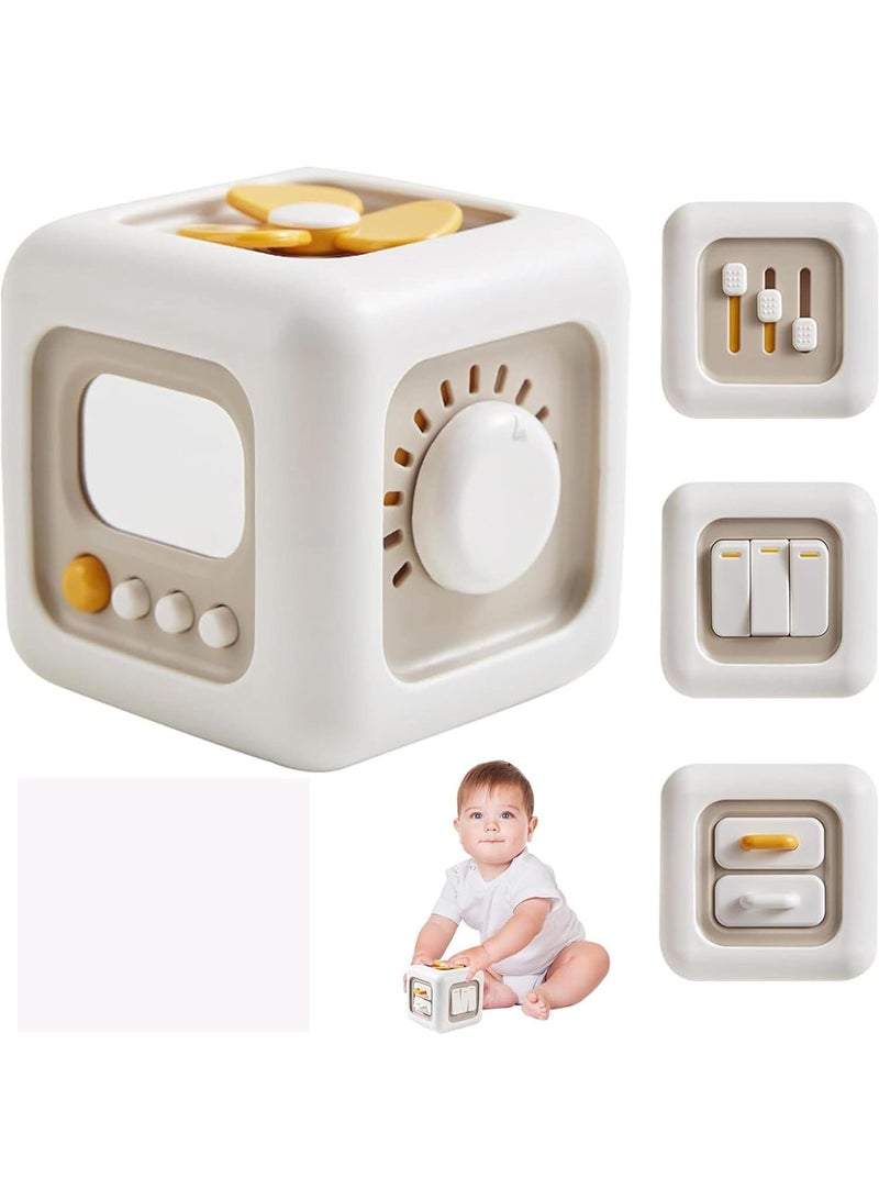 Baby Hexahedron Analog Switch Press Rotary Tone Pull Toy