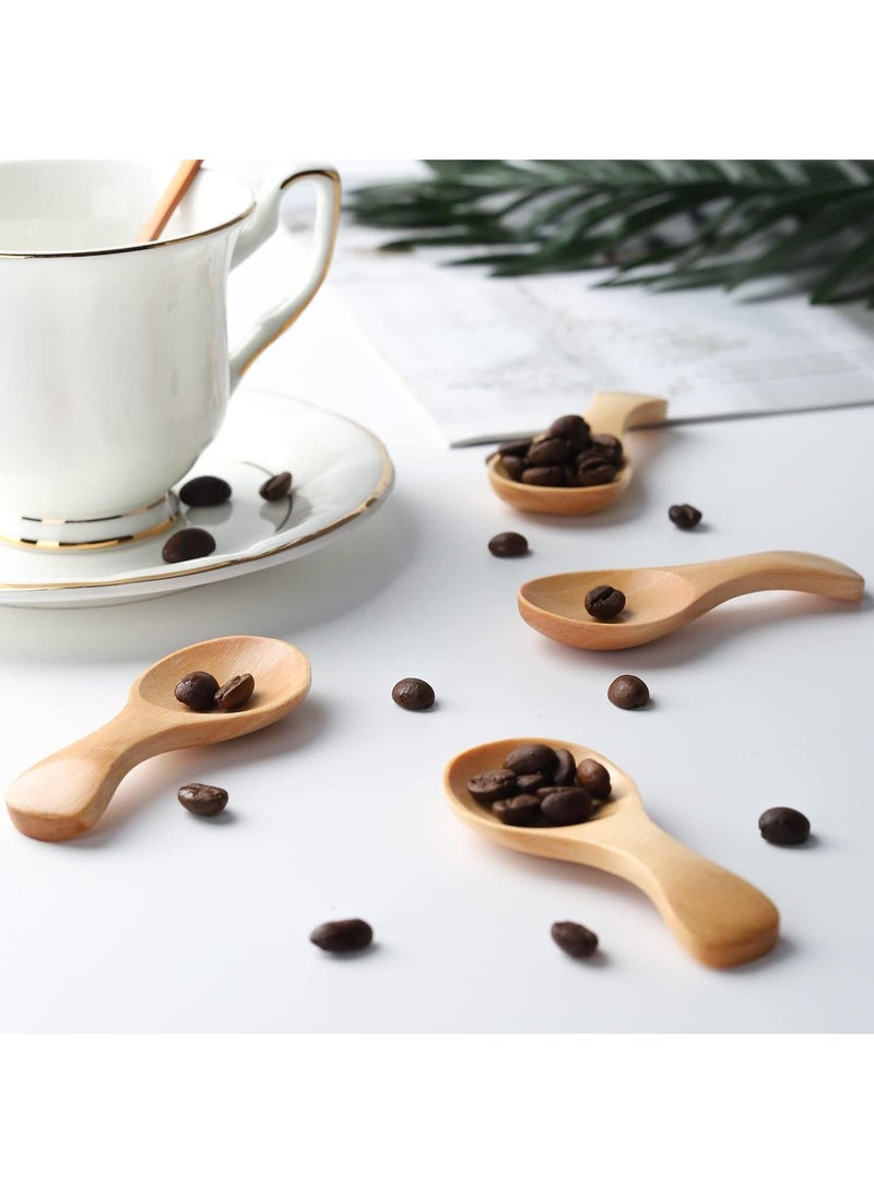 Japanese Style Wooden Coffee Seasoning Spoon 10 Peise