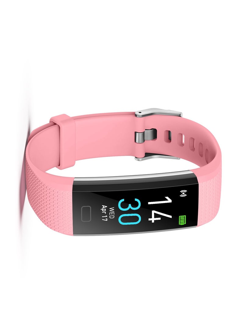S5 Bracelet Measures Body Temperature Blood Pressure Fitness Heart Hate And Steps Smart Bracelet Watch Pink