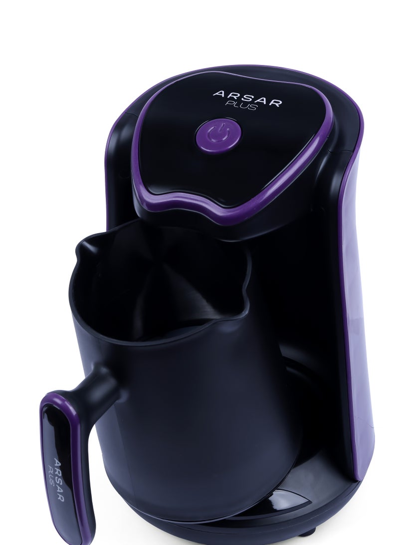 Automatic Turkish Coffee Maker Machine 1 to 5 Cups 500ML , 600W Hıgh Power , Distinctive Purple colour