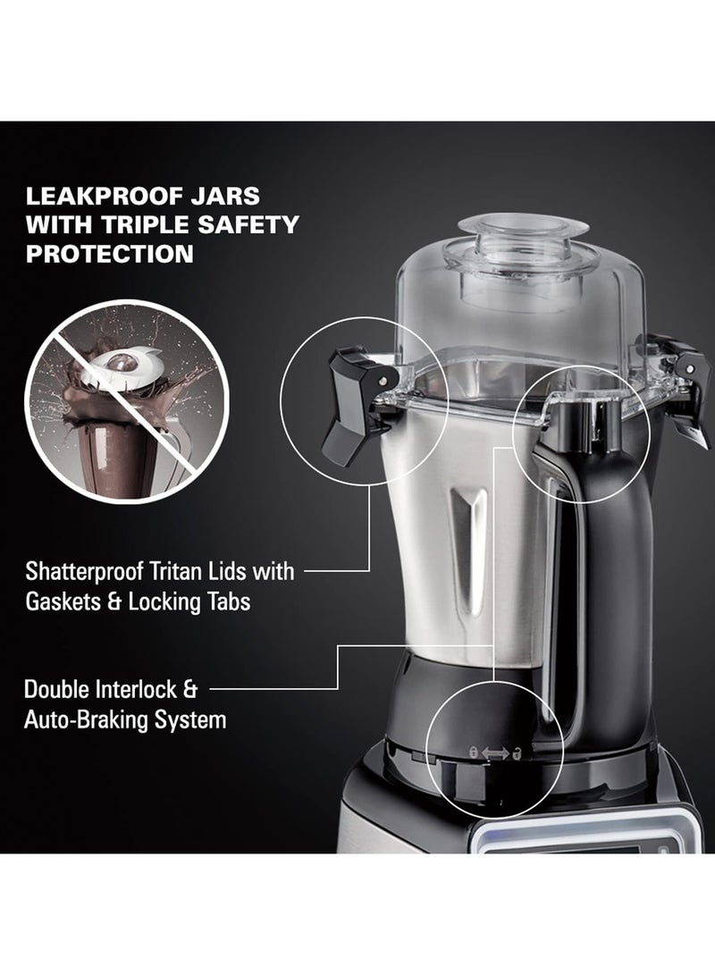 4-in-1 Mixer Grinder Blend & Juicer - Commercial-Grade 1400W, 3 Leakproof Jars For Wet and Dry Use Engineered in India & USA