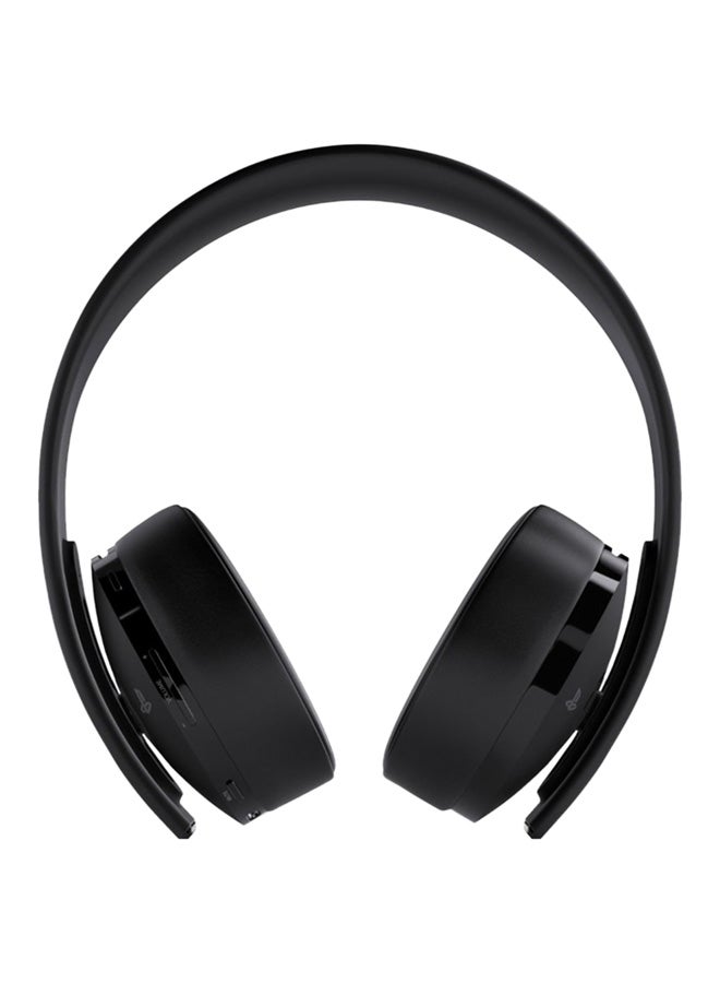 Renewed - Gold 7.1 Surround Wireless Gaming Headset For PlayStation 4
