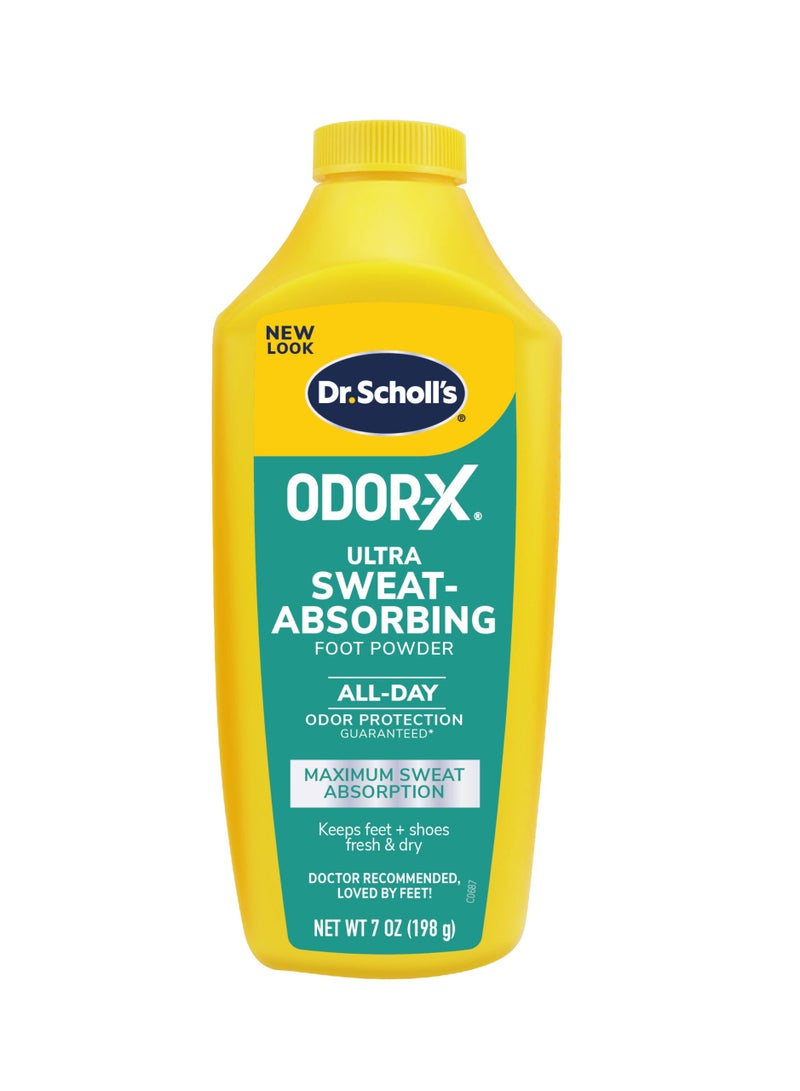 Odor-X Ultra-Sweat Absorbing Foot Powder 198 G