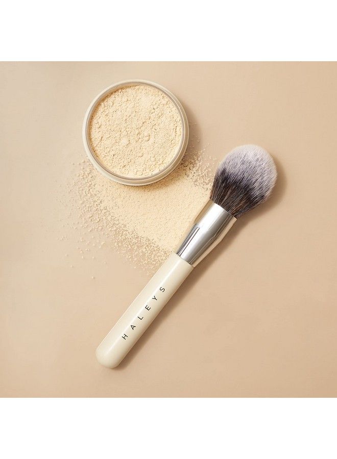 Brilliant Powder Brush Soft Streakfree Perfect Blending Buff Blurs Smooths Control Precision Complexion Tools For Powder Setting Powder Blush Vegan Crueltyfree Sustainable Wood