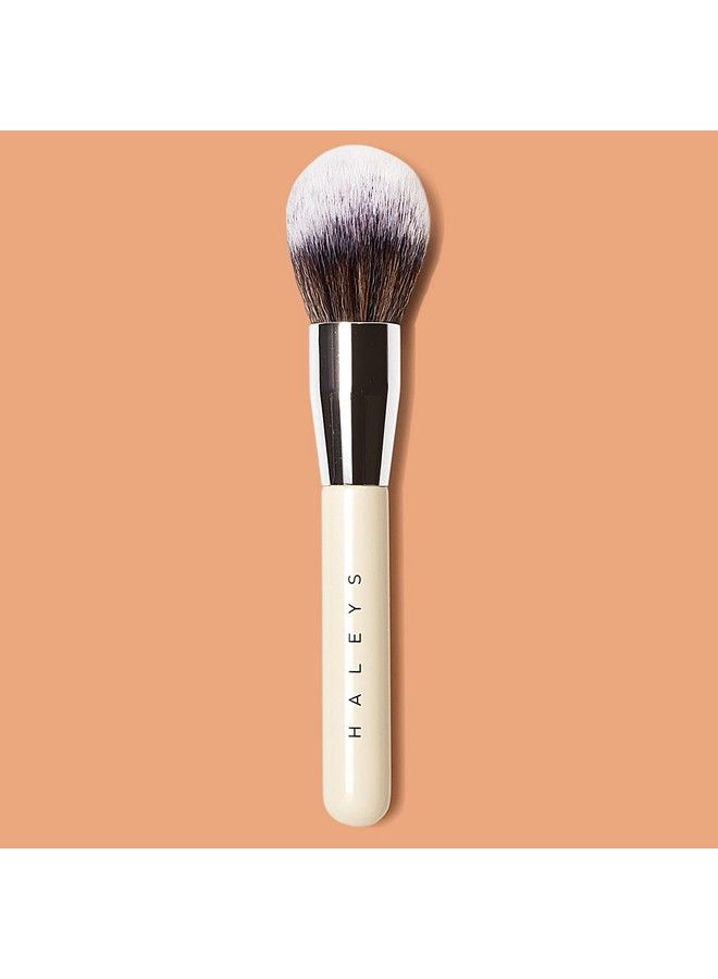 Brilliant Powder Brush Soft Streakfree Perfect Blending Buff Blurs Smooths Control Precision Complexion Tools For Powder Setting Powder Blush Vegan Crueltyfree Sustainable Wood