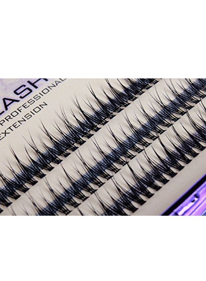 Scala 8-16Mm To Choose Fish Tail Design 120Pcs Thickness 0.1Mm C Curl 12 Root Women Lady Individual Black False Eyelash Cluster Eye Lashes Extension Tools (12Mm)
