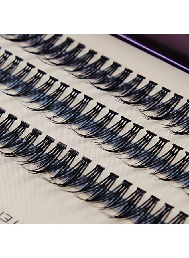 Scala 8-16Mm To Choose Fish Tail Design 120Pcs Thickness 0.1Mm C Curl 12 Root Women Lady Individual Black False Eyelash Cluster Eye Lashes Extension Tools (12Mm)