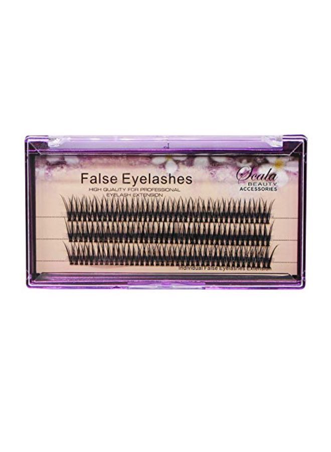 Scala 8-16Mm To Choose Fish Tail Design 120Pcs Thickness 0.1Mm C Curl 12 Root Women Lady Individual Black False Eyelash Cluster Eye Lashes Extension Tools (12Mm)