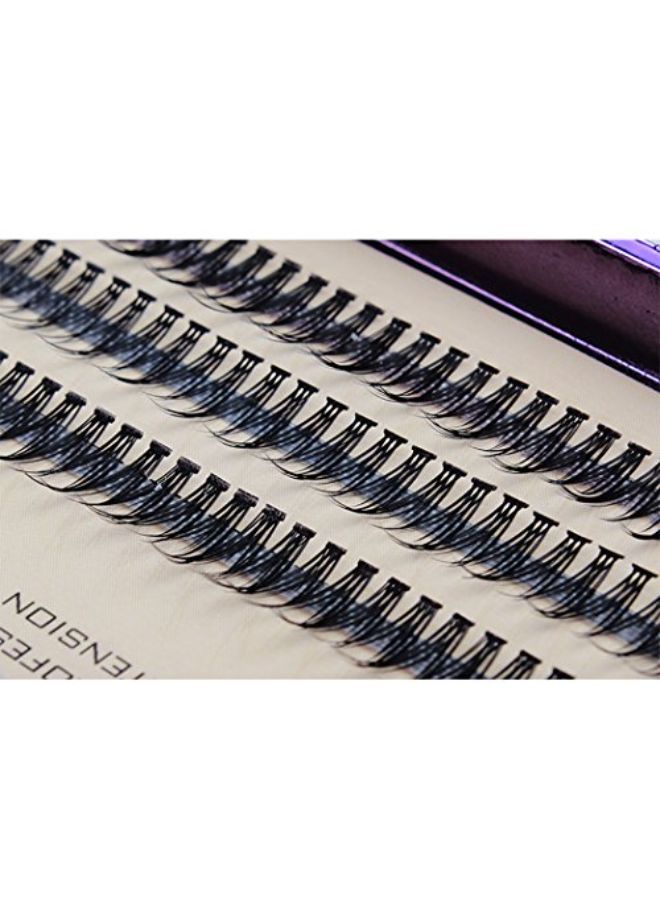 Scala 8-16Mm To Choose Fish Tail Design 120Pcs Thickness 0.1Mm C Curl 12 Root Women Lady Individual Black False Eyelash Cluster Eye Lashes Extension Tools (12Mm)