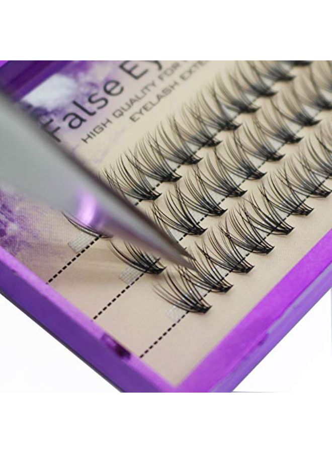 816Mm To Choose Professional Makeup Individual Cluster Eye Lashes 20 Root 0.07C Curl Grafting Mink Fake False Eyelashes Extension Beauty Tools (12Mm)