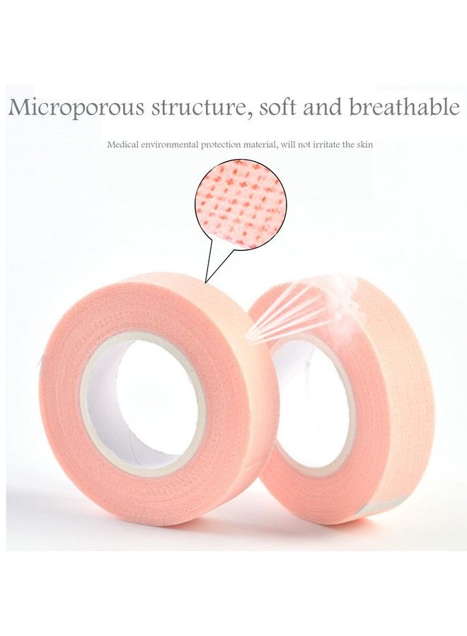 6 Rolls Eyelash Tape Adhesive Fabric Eyelash Extension Tape Breathable Micropore Fabric Tape For Eyelash Extension Supplies9 M/10 Yard Each Roll (Pink)