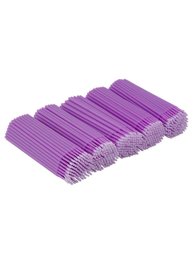 500 Pcs Disposable Microbrush Applicators Microfiber Wands For Eyelashes Extensions And Makeup Application (Head Diameter: 1.5Mm)