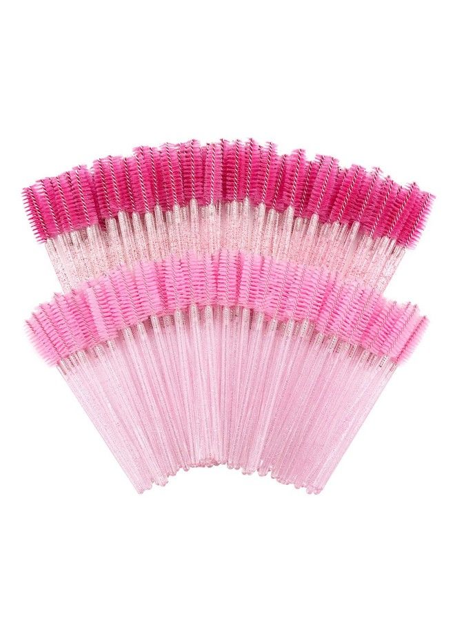 200 Disposable Eyelash Brush Mascara Wands Spoolies For Eye Lashes Extension Eyebrow Purple Pink Tbestmax