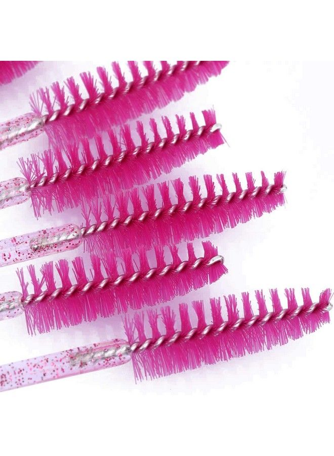 200 Disposable Eyelash Brush Mascara Wands Spoolies For Eye Lashes Extension Eyebrow Purple Pink Tbestmax