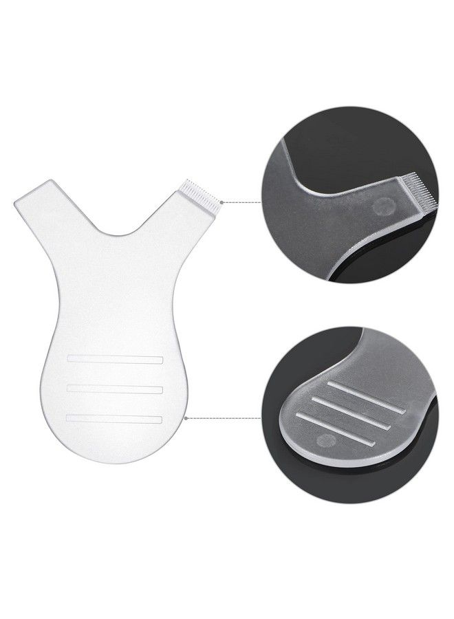 30 Pieces Y Lash Lift Tool Y Shape Eyelash Brush Comb Lash Perm Lift Brush Silicone Grafting Eyelash Lift Brush For Eyelash Extension Makeup Tool (Clear Color)