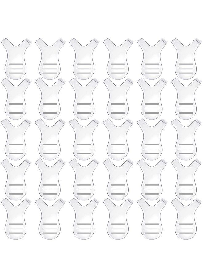 30 Pieces Y Lash Lift Tool Y Shape Eyelash Brush Comb Lash Perm Lift Brush Silicone Grafting Eyelash Lift Brush For Eyelash Extension Makeup Tool (Clear Color)