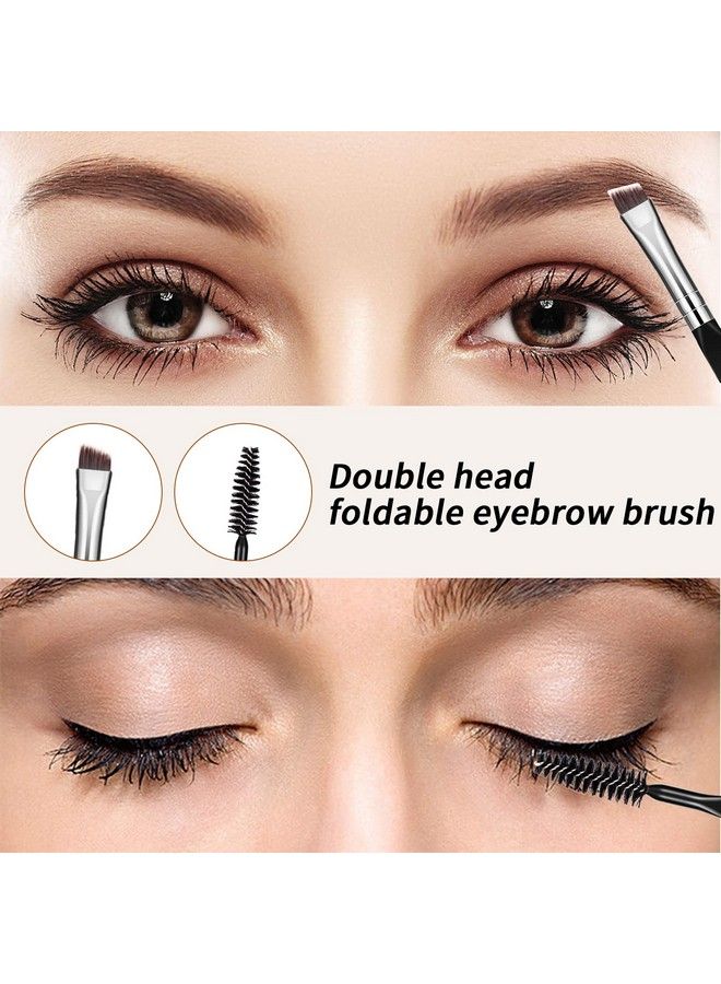 Eyebrow Brush And Comb Folding Eyelash Brush Eyelash Separator Eye Brow Comb & Spoolie Brush Professional Mascara Brushes Eye Makeup Tools Set 4Pcs